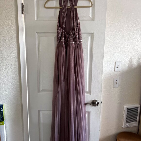 Asos Sequin Chiffon Maxi Evening Gown - Picture 3 of 4